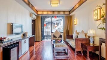 Signature Suite | In-room safe, individually decorated, individually furnished, desk