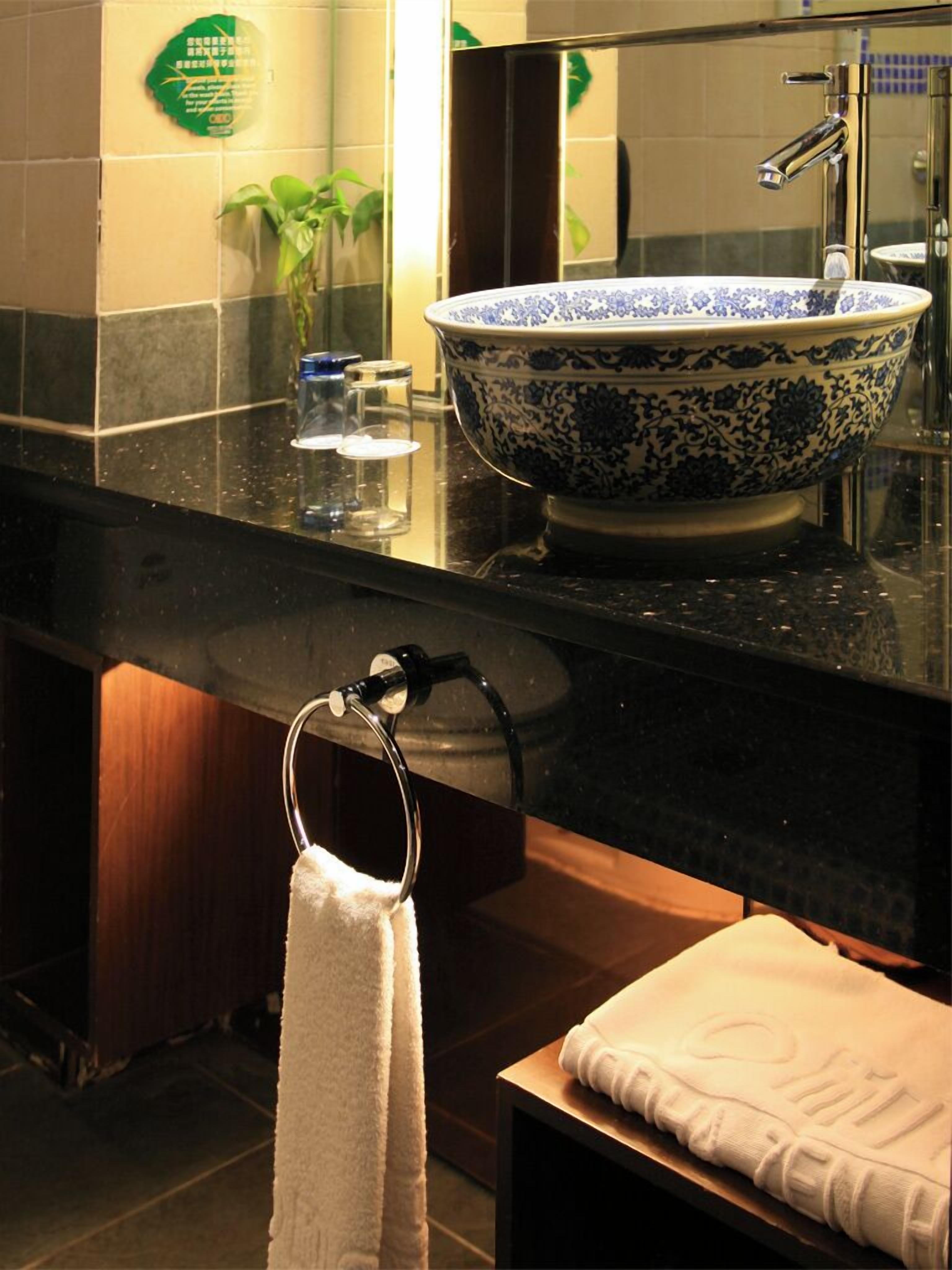 shower, free toiletries, hair dryer, bathrobes