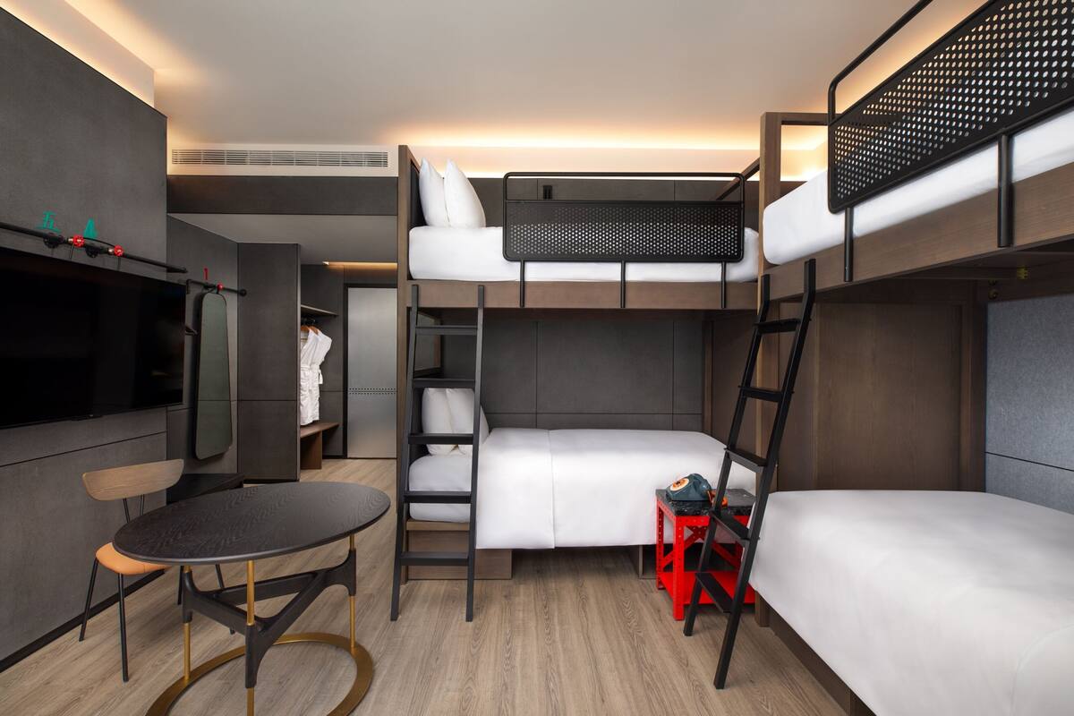 Bunk Beds Youth Experience Room | Down comforters, in-room safe, blackout drapes, WiFi (free)