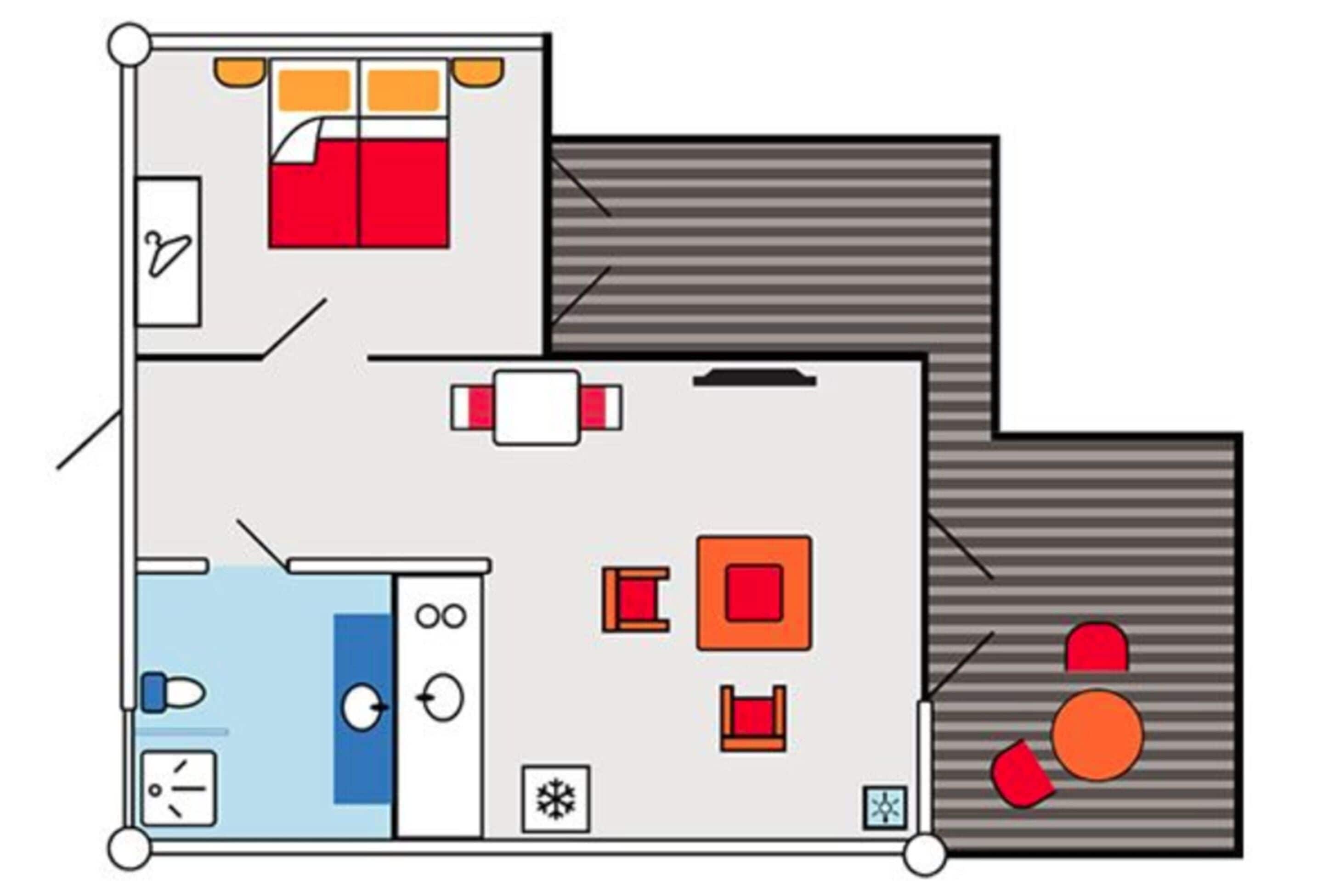 apartment, 1 bedroom | floor plan