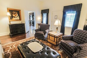 Suite, 1 Queen Bed with Sofa bed | Living area | 50-inch flat-screen TV with satellite channels, TV, iPod dock