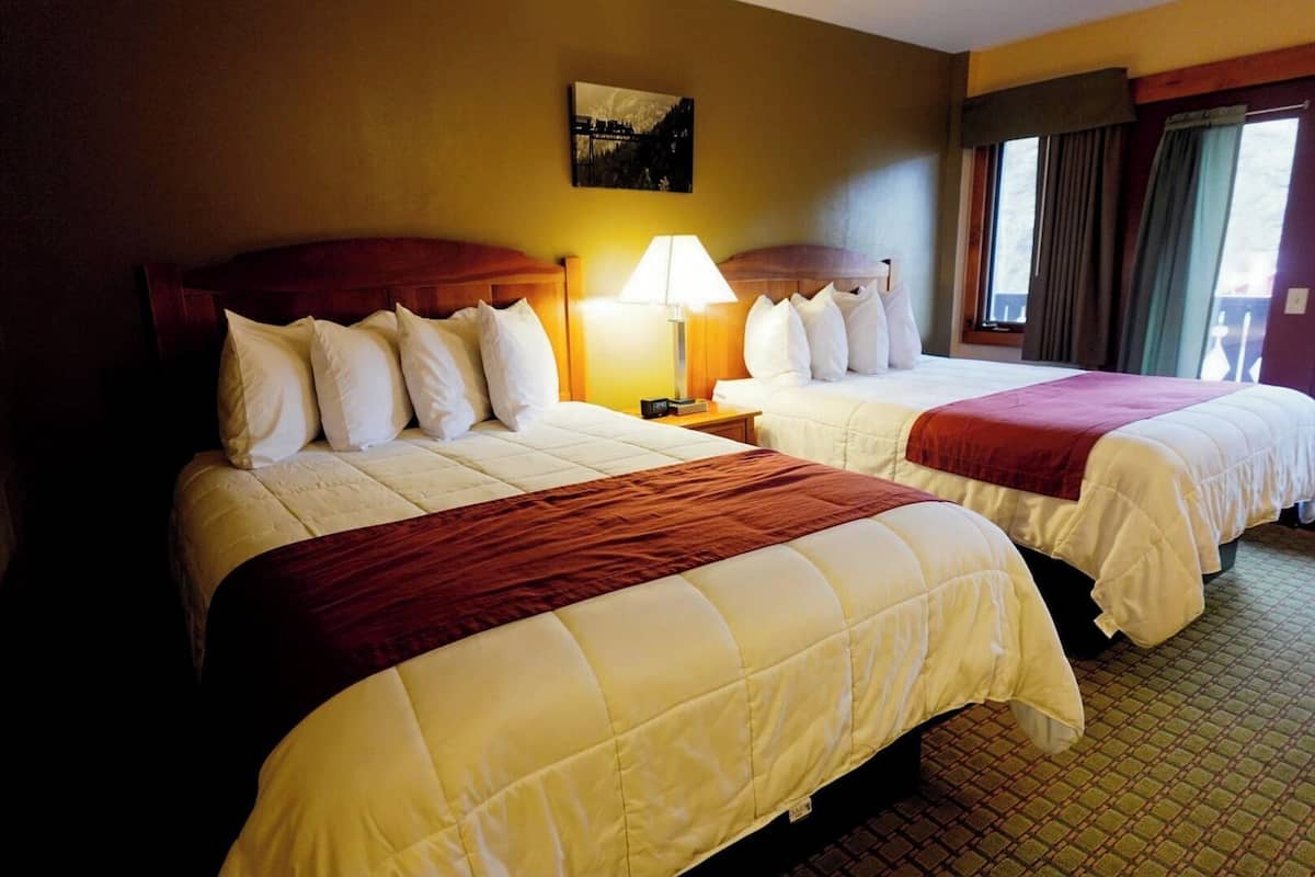 Double Room, 2 Queen Beds (Not Pet Friendly) | Iron/ironing board, free WiFi, bed sheets