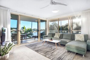 2 Bedroom Sub-Penthouse River Front Apartment | Living area - 2 Hastings Street (Noosa Heads)