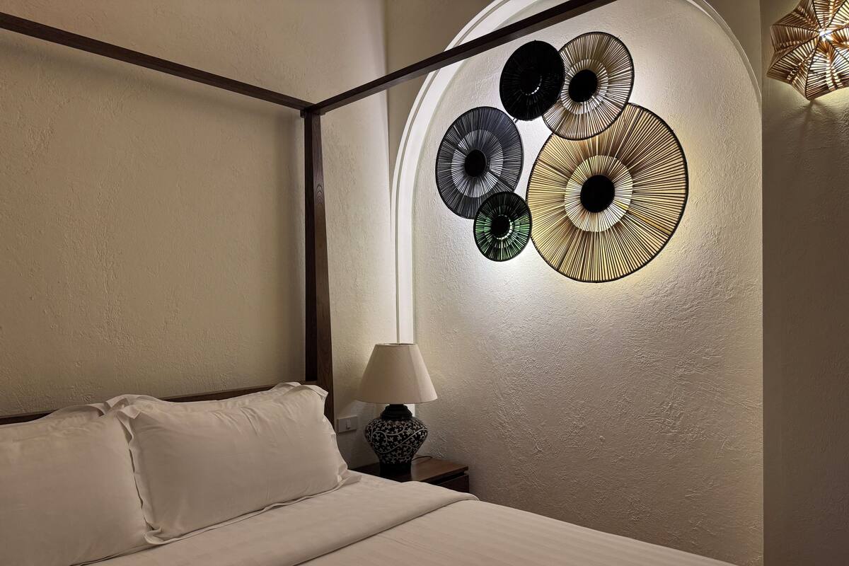 Family Quadruple Room | Premium bedding, in-room safe, desk, blackout drapes