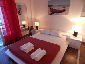 Standard Room | Premium bedding, in-room safe, iron/ironing board, cribs/infant beds - Hotel Helmos (Naxos)