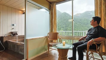 Japanese-Style Quadruple Room, Non-Smoking Japanese-Style Room with View Bath and ReFa Amenities | Balcony view