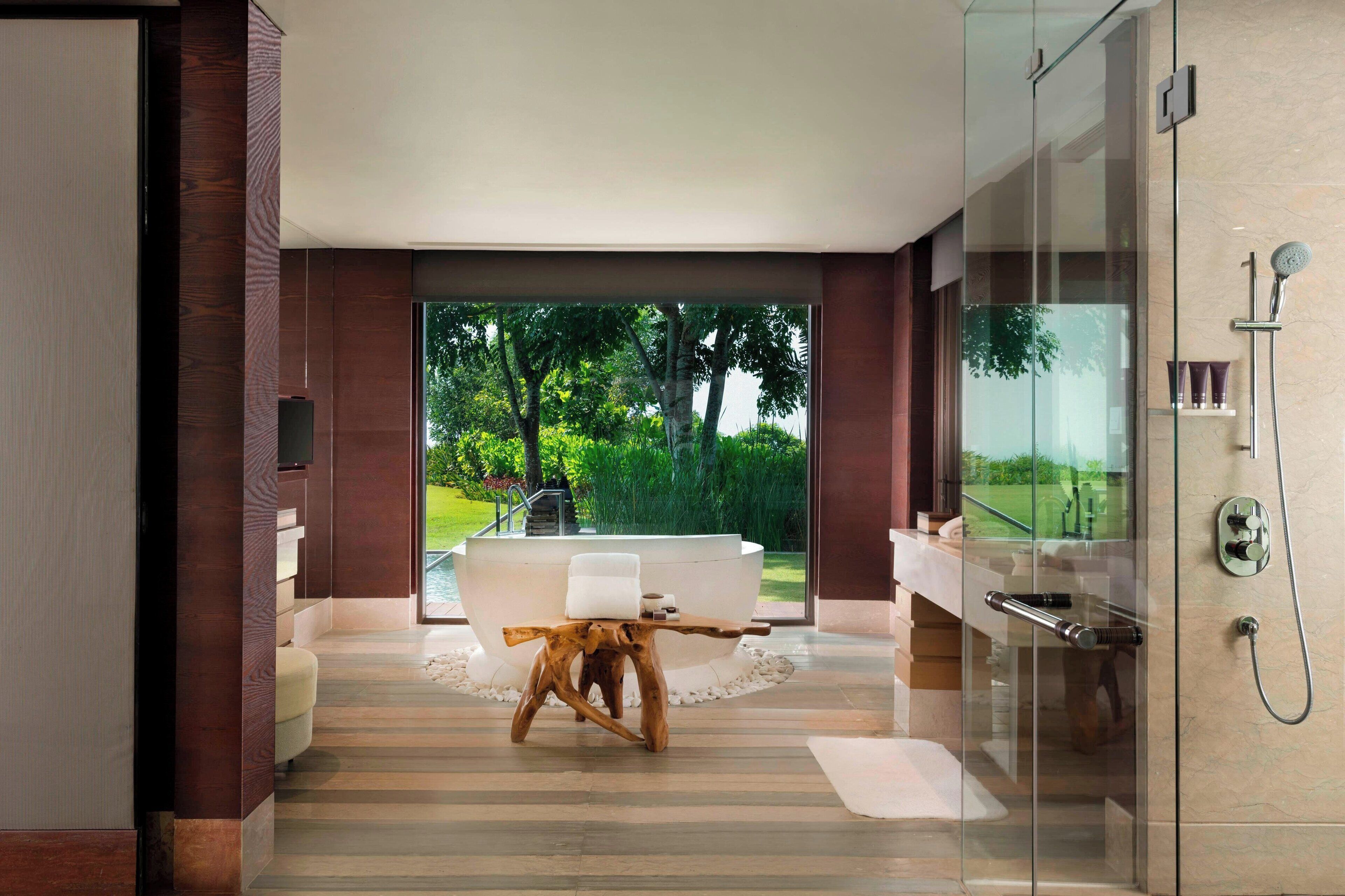 the  cliff villa, 1 bedroom, ocean view | bathroom | separate bathtub and shower, deep-soaking bathtub, rainfall showerhead