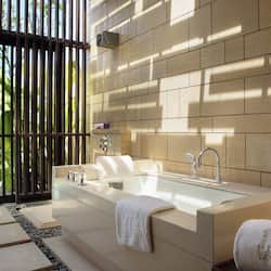 The Pavilion, Signature Suite, 1 Bedroom | Bathroom | Separate tub and shower, deep soaking tub, rainfall showerhead