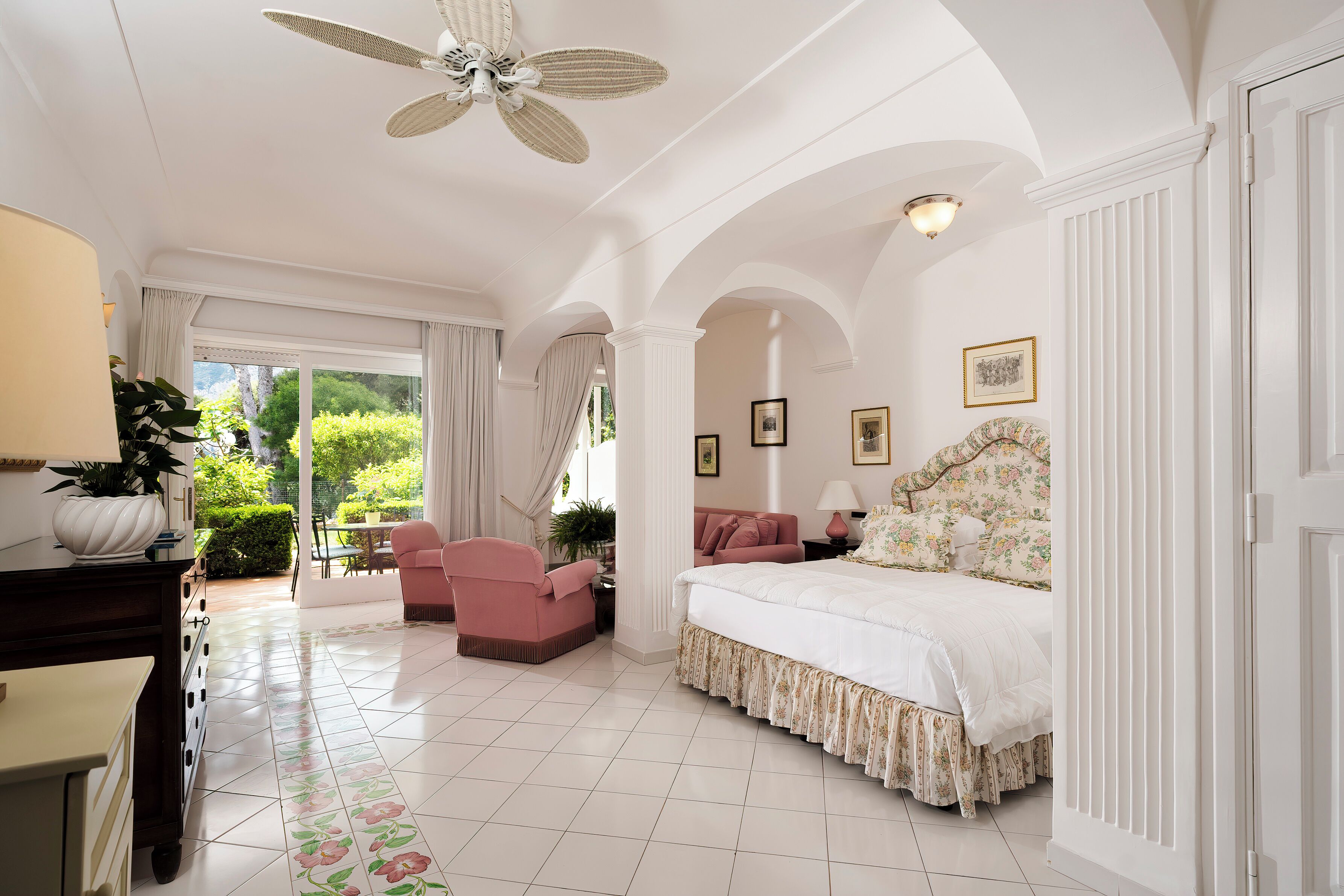 junior suite with patio and garden view | 1 bedroom, premium bedding, minibar, in-room safe