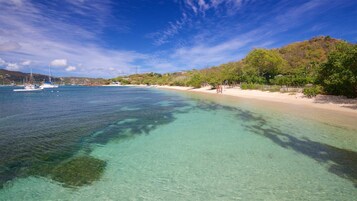 Perto da praia, areia branca, 2 bares na praia 