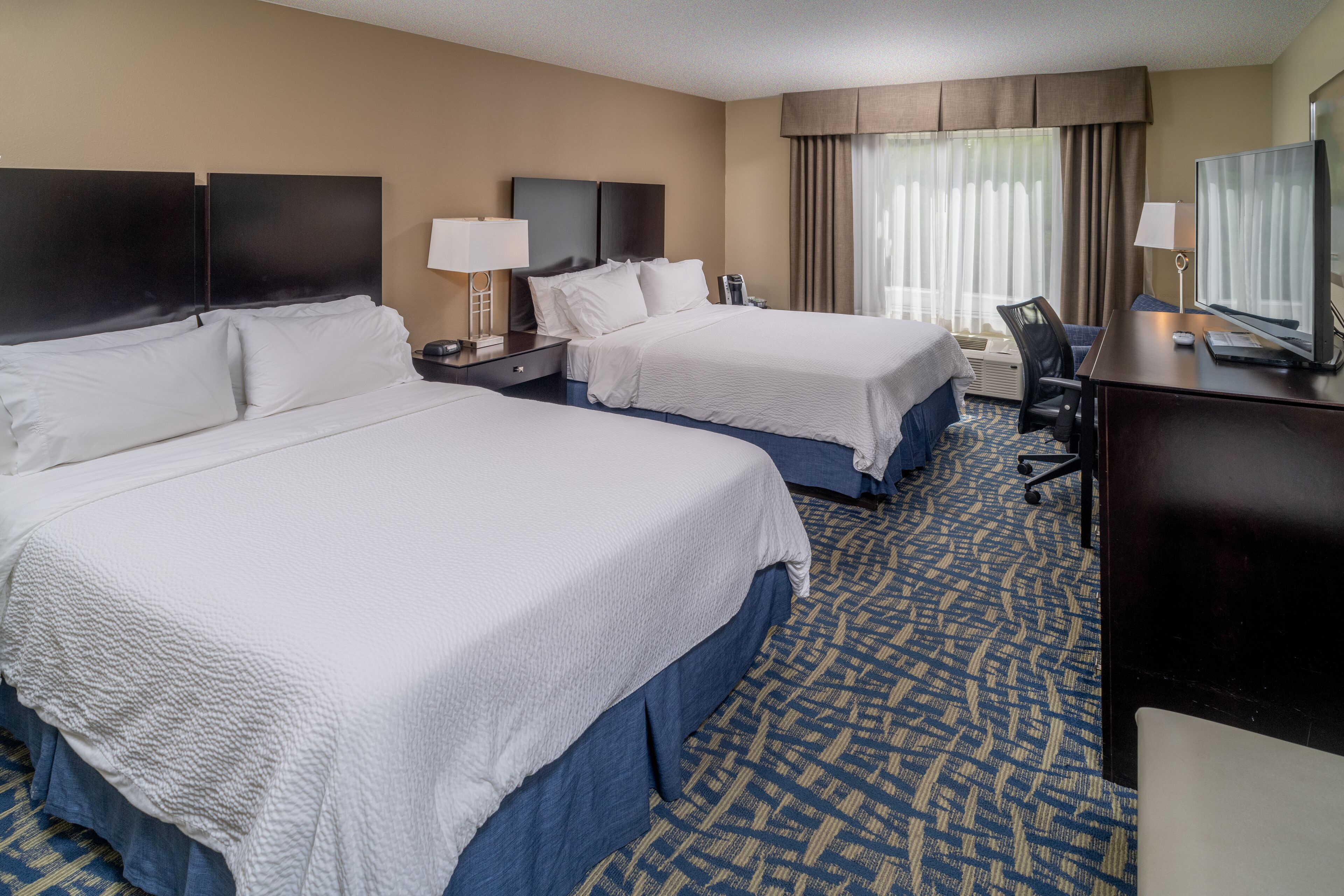 standard room, 2 queen beds | hypo-allergenic bedding, desk, laptop workspace, iron/ironing board