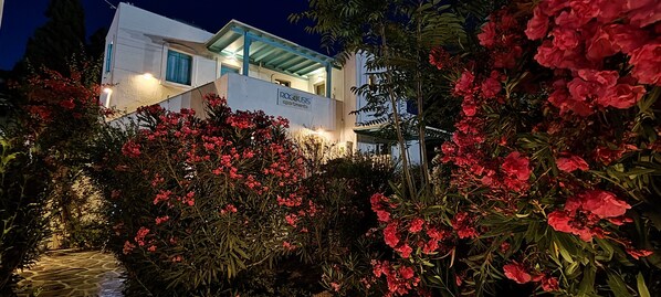 Front of property – evening/night