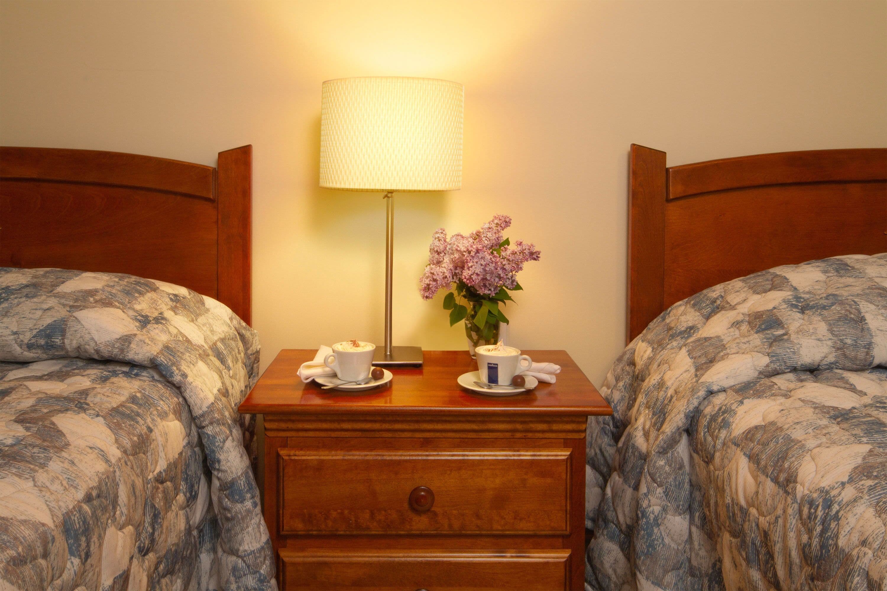 room 2 queen beds - annex building east, sea view and balcony | iron/ironing board, free wifi, bed sheets, wheelchair access