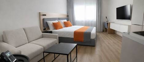 Basic Apartment | Minibar, in-room safe, desk, free WiFi