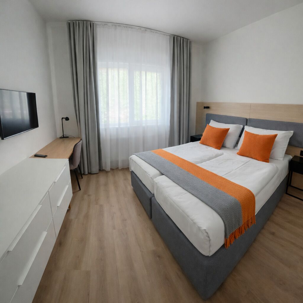 Superior Apartment, 2 Bedrooms | Minibar, in-room safe, desk, free WiFi
