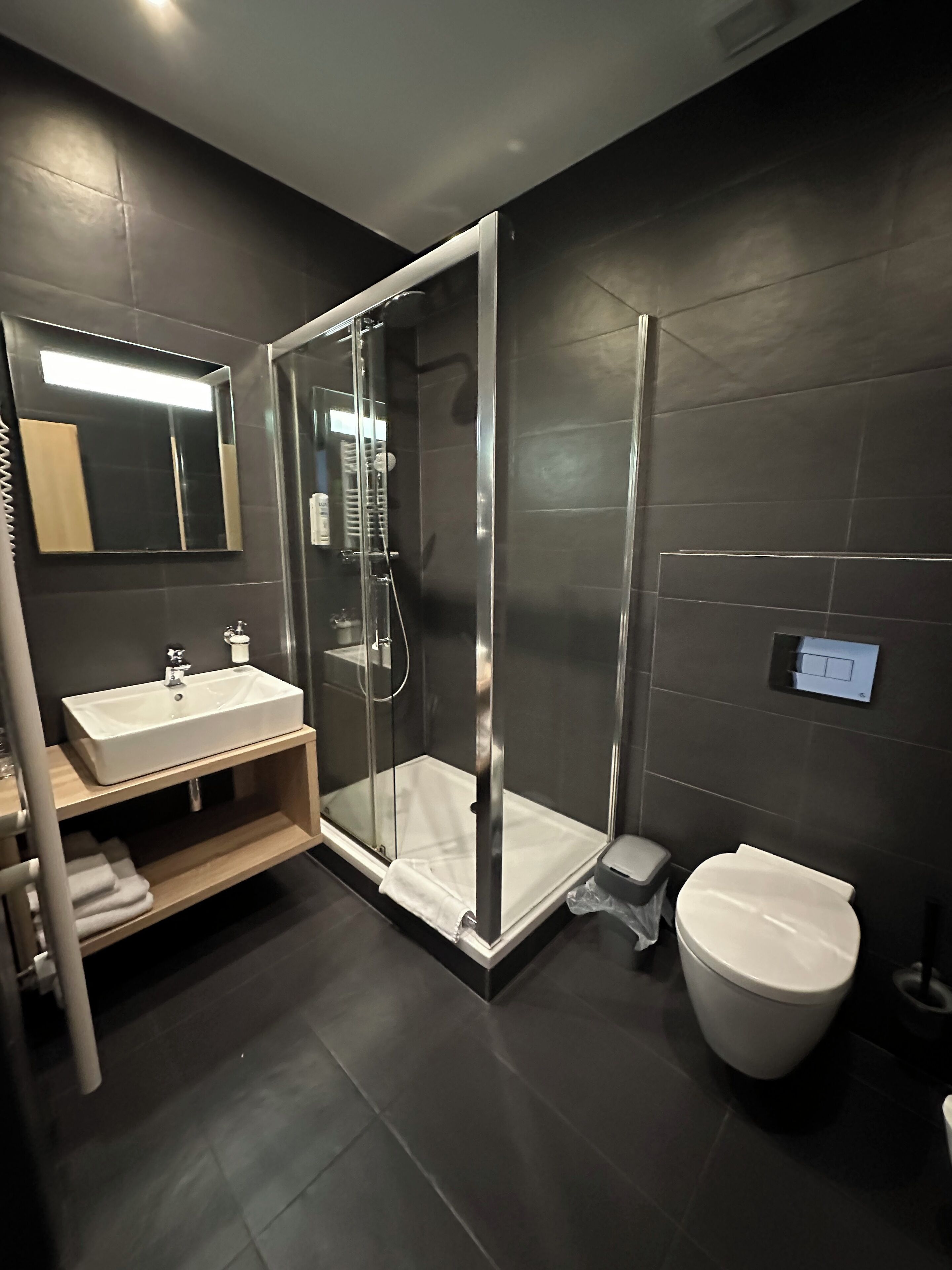 Classic-Zimmer | Badezimmer | Dusche, kostenlose Toilettenartikel, Haartrockner, Handtücher