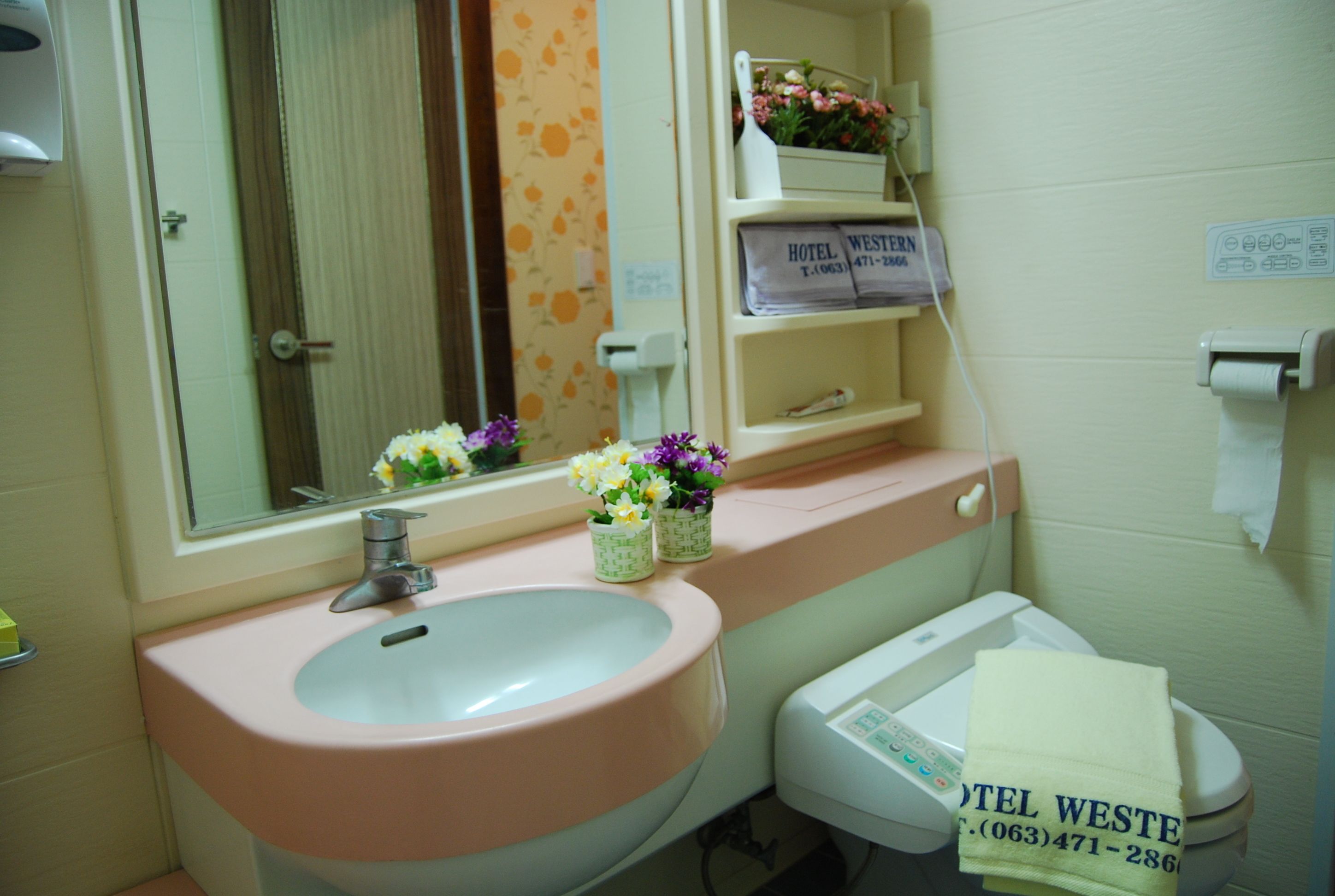 separate bathtub and shower, free toiletries, hair dryer, slippers