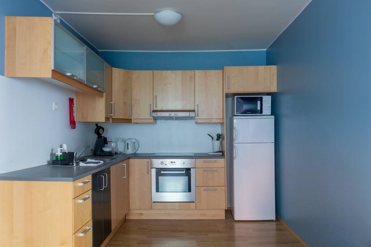 apartment, 2 bedrooms | private kitchen | oven, stovetop, toaster, cookware/dishes/utensils