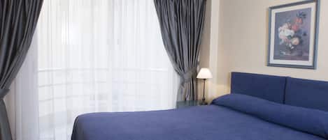 In-room safe, blackout curtains, soundproofing, free cots/infant beds