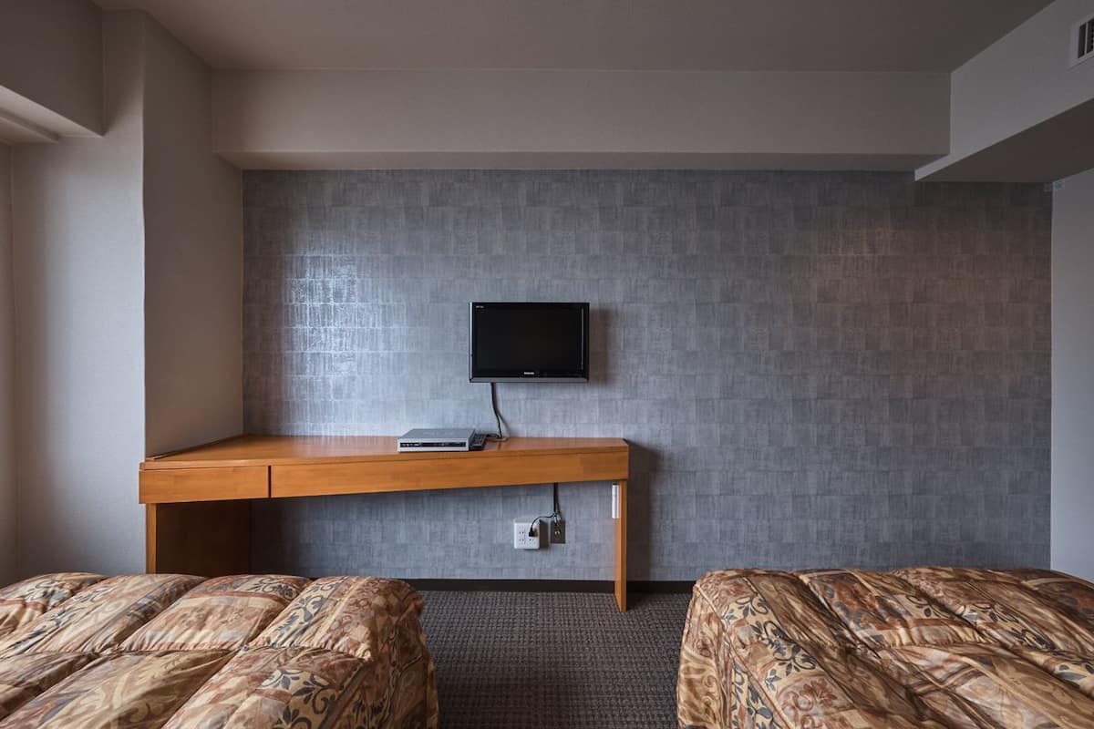 Eenvoudige Twin kamer | Verduisterende gordijnen, een strijkplank/strijkijzer, gratis wifi