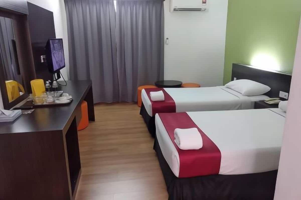Een minibar, gratis wifi, beddengoed