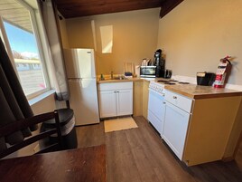 Premium Cabin, 1 King Bed | Private kitchen | Fridge, microwave, coffee/tea maker