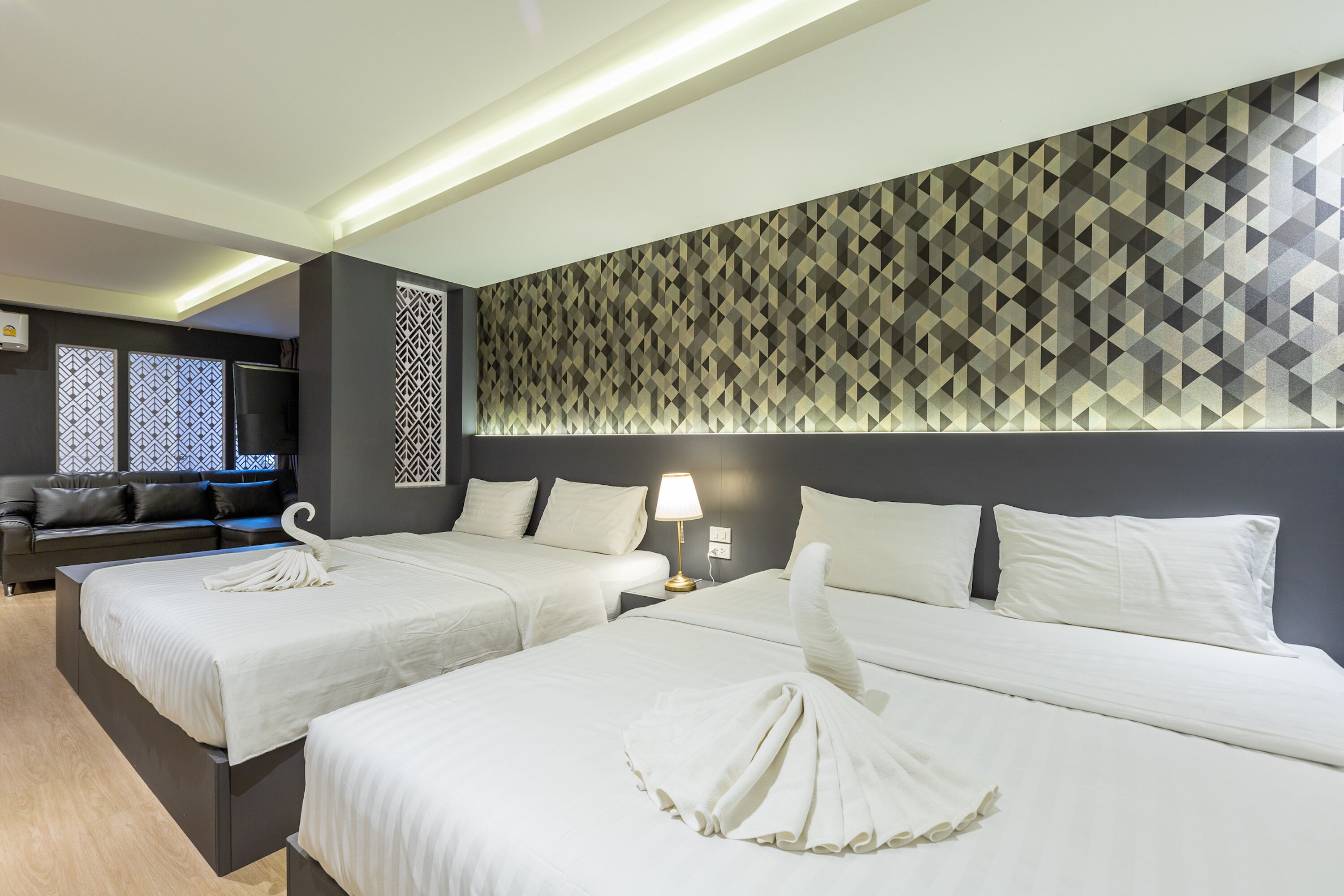 Family Room, Multiple Beds, 2 Bathrooms | Desk, blackout drapes, free WiFi