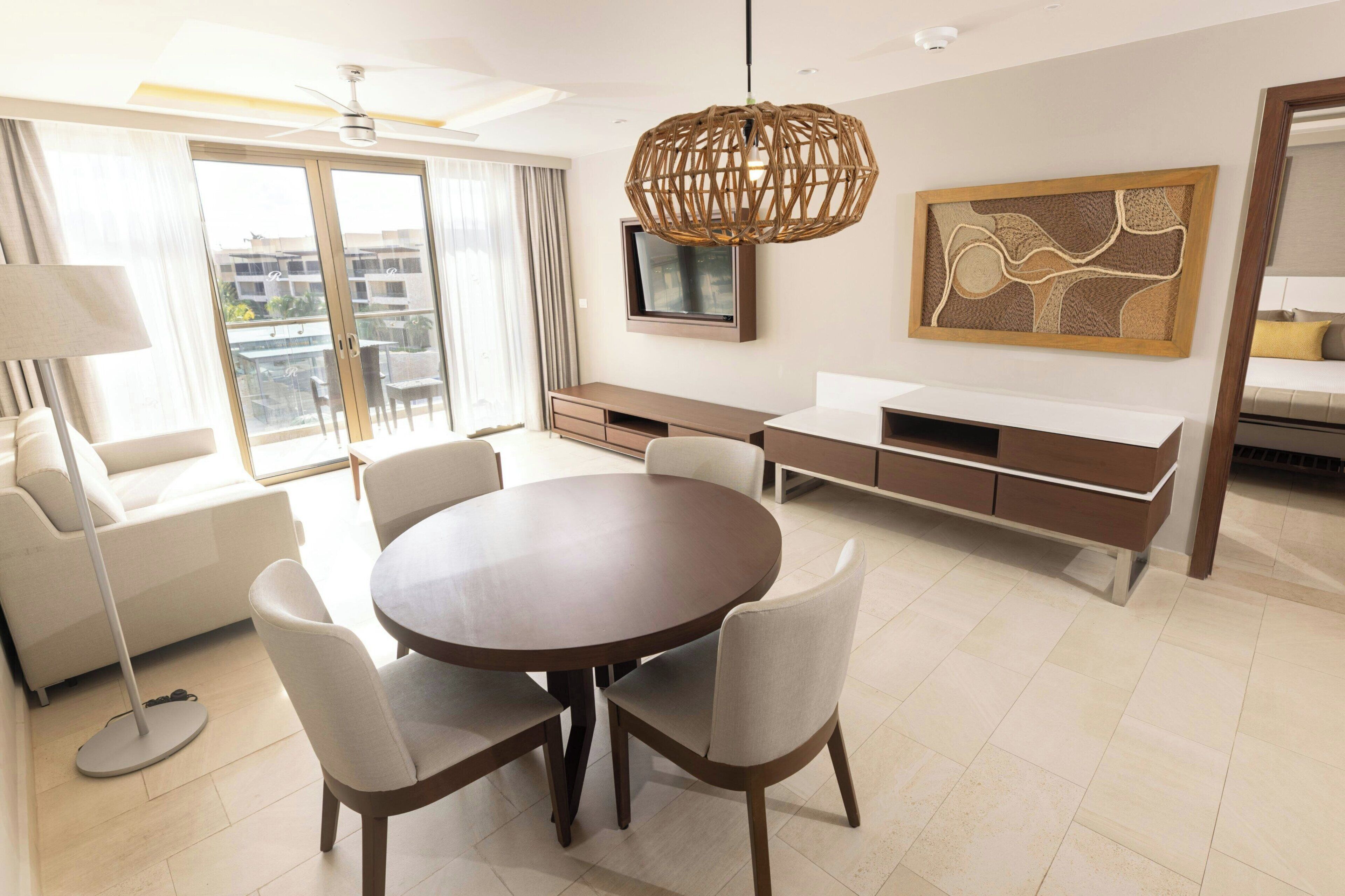 Free minibar, in-room safe, desk, blackout drapes