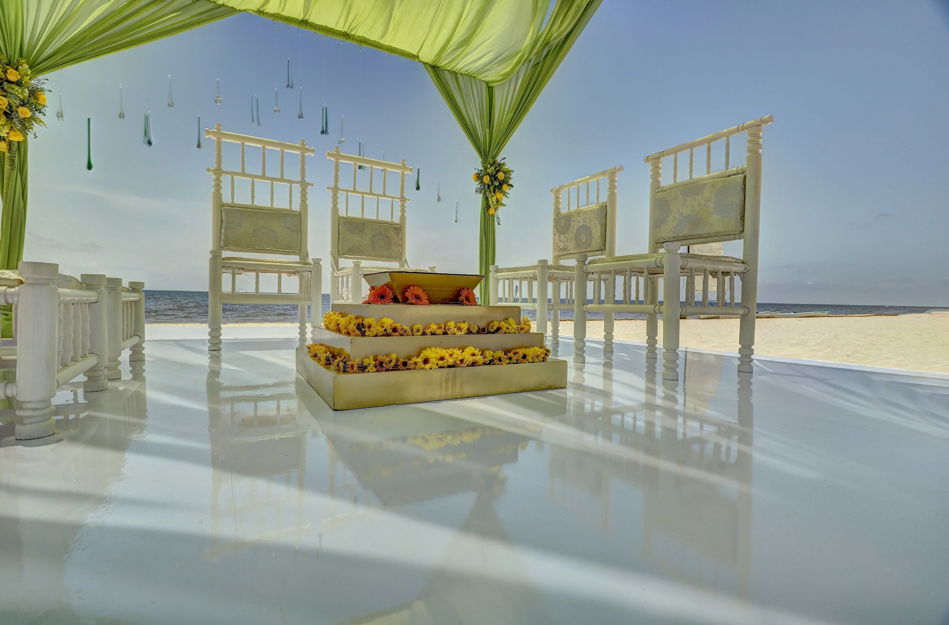 Utendørs bryllupsområde