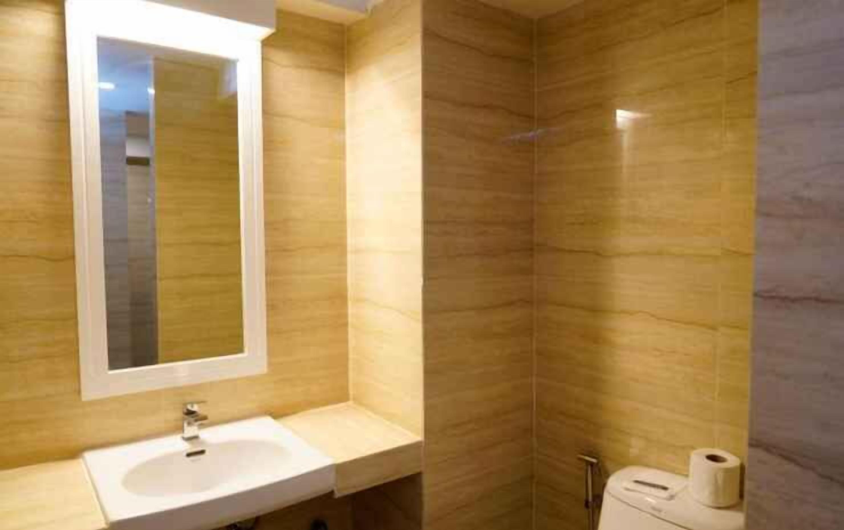 Bathroom | Shower, free toiletries, hair dryer, bathrobes