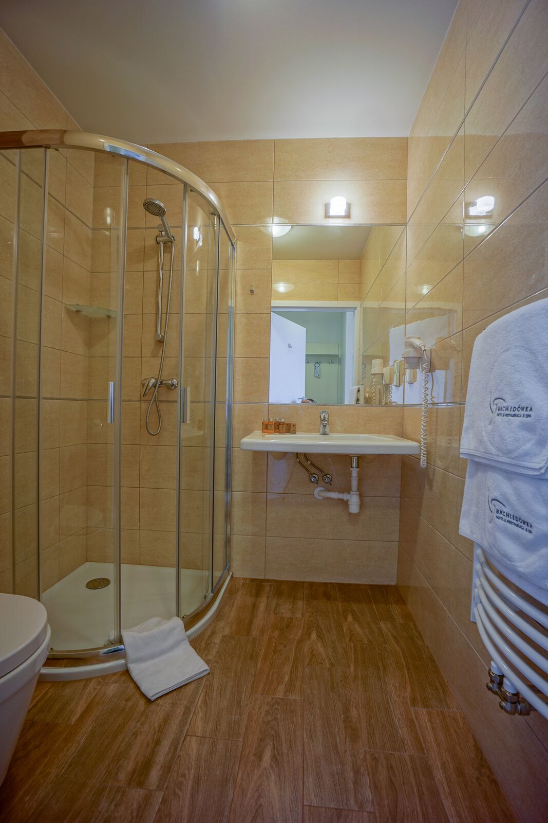 executive triple room, 1 double bed with sofa bed | bathroom | shower, free toiletries, hair dryer, towels