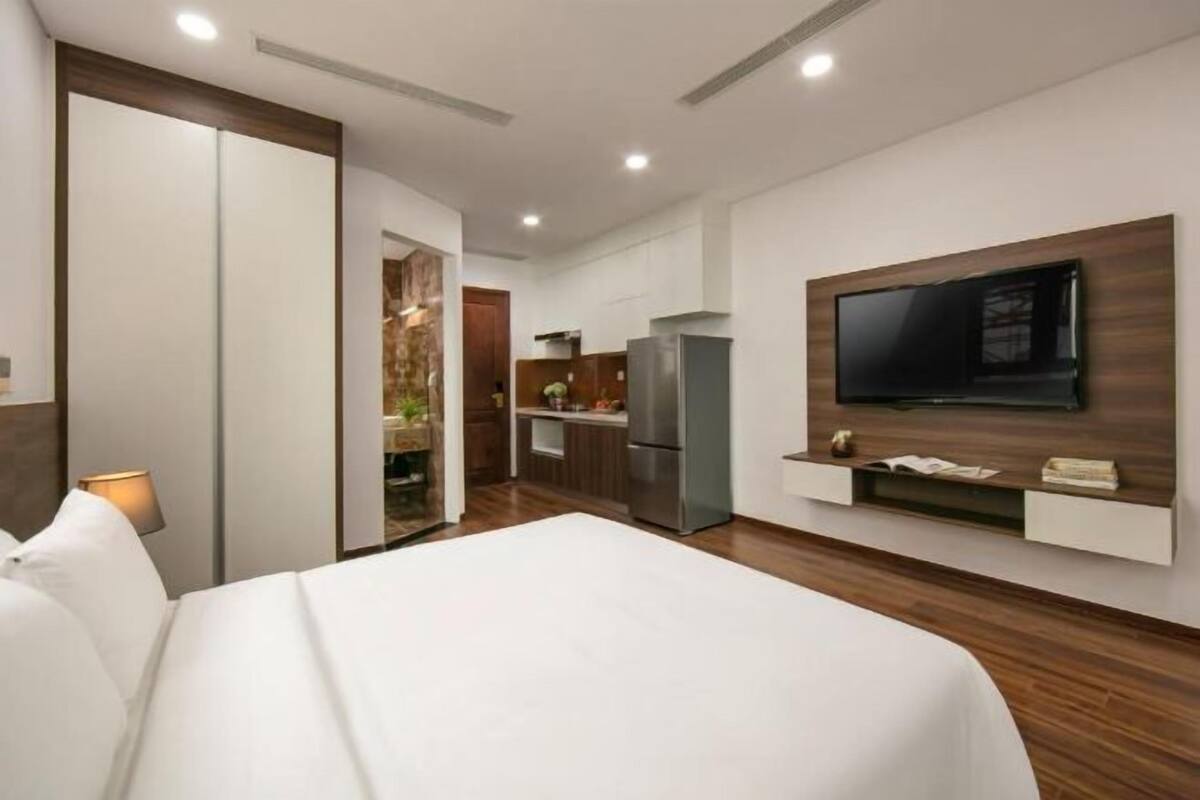1 dormitori, roba de llit d'alta qualitat i minibar
