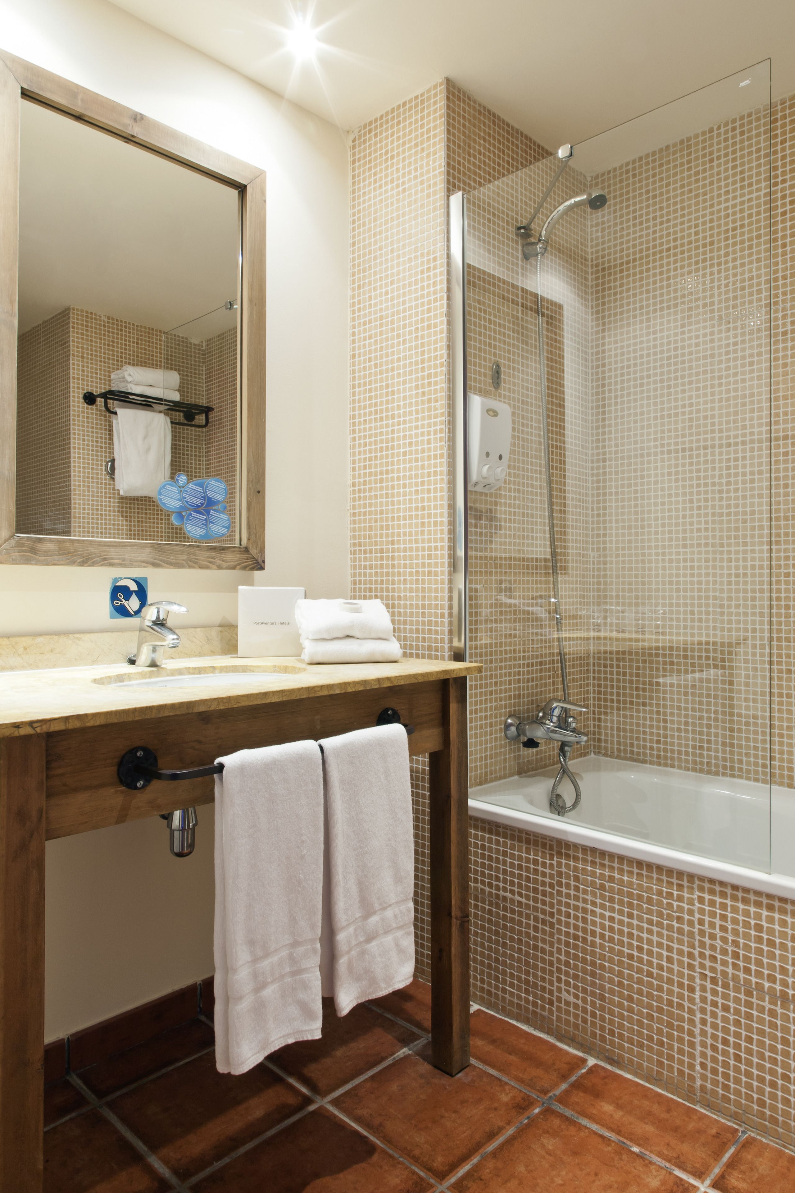 free toiletries, hair dryer, towels