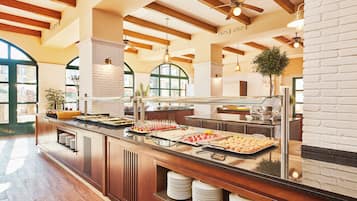 Daily buffet breakfast for a fee