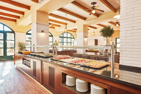 Daily buffet breakfast (EUR 18 per person)