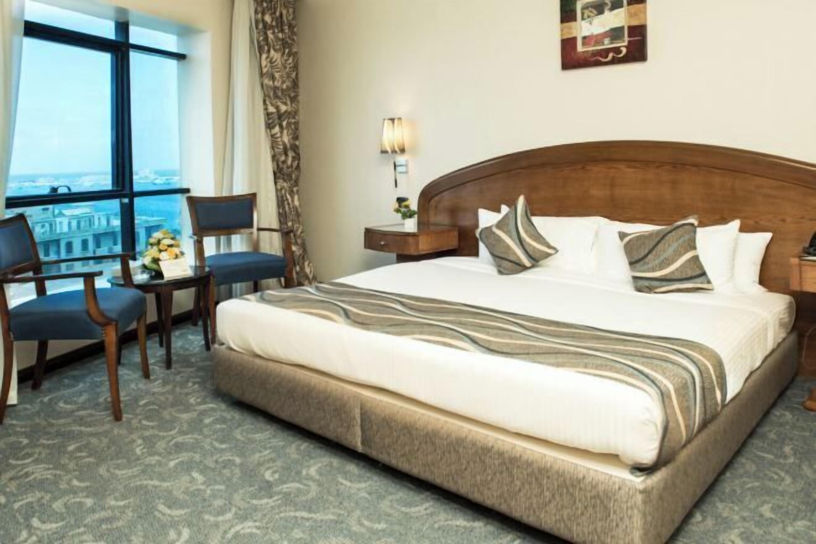 In-room safe, desk, blackout drapes, free cribs/infant beds