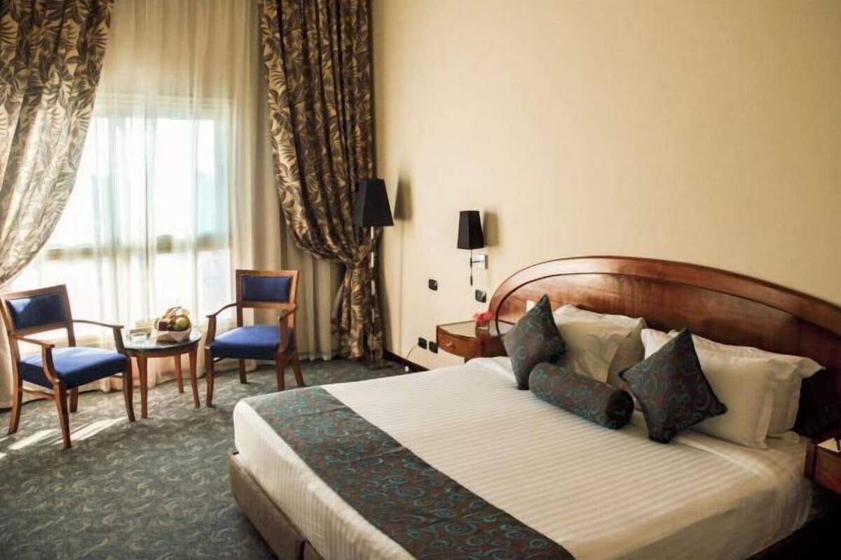 In-room safe, desk, blackout curtains, free cots/infant beds