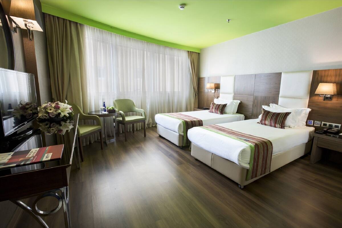 Minibar, in-room safe, desk, blackout curtains