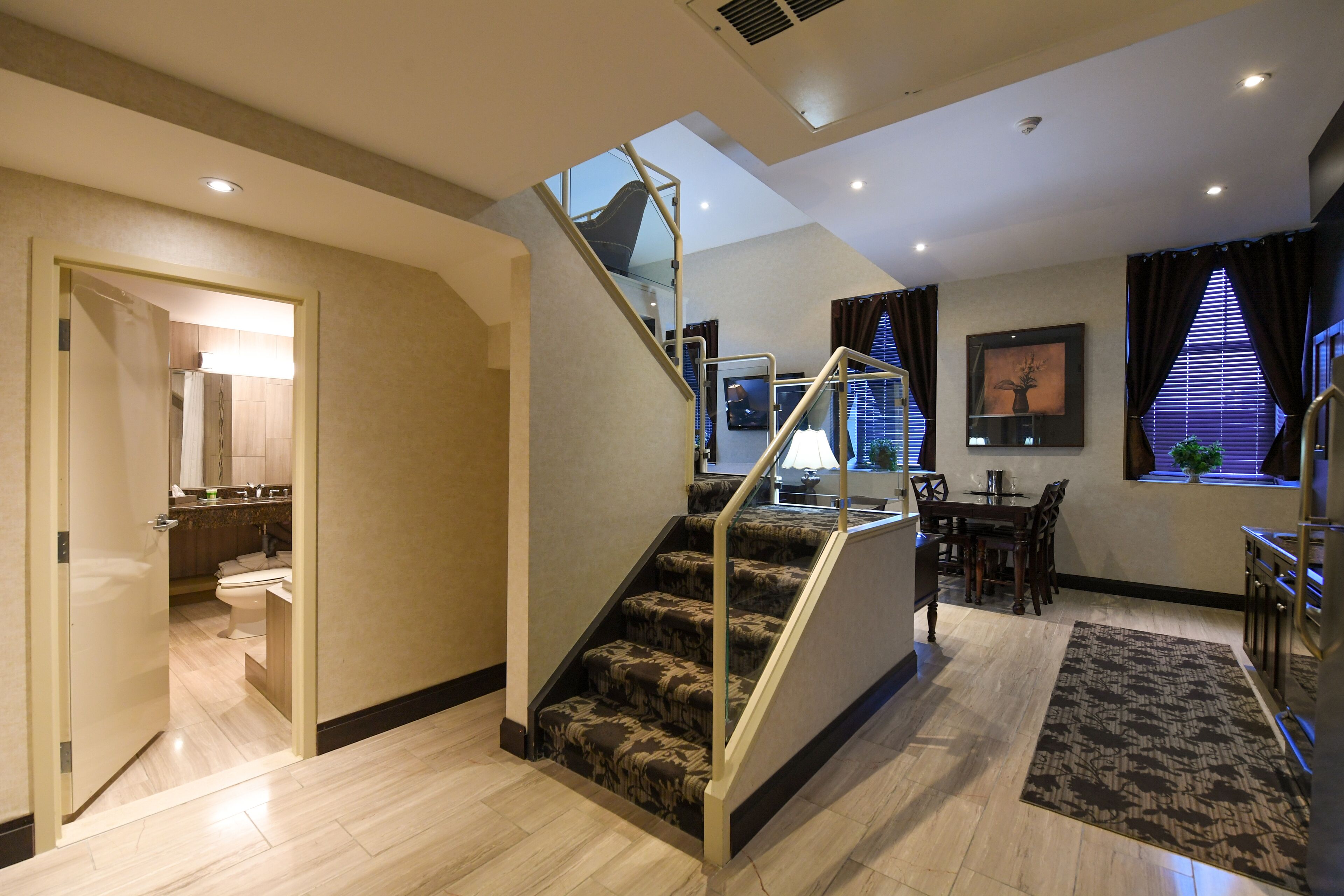 2-storey loft suite | 1 bedroom, pillow-top beds, desk, laptop workspace