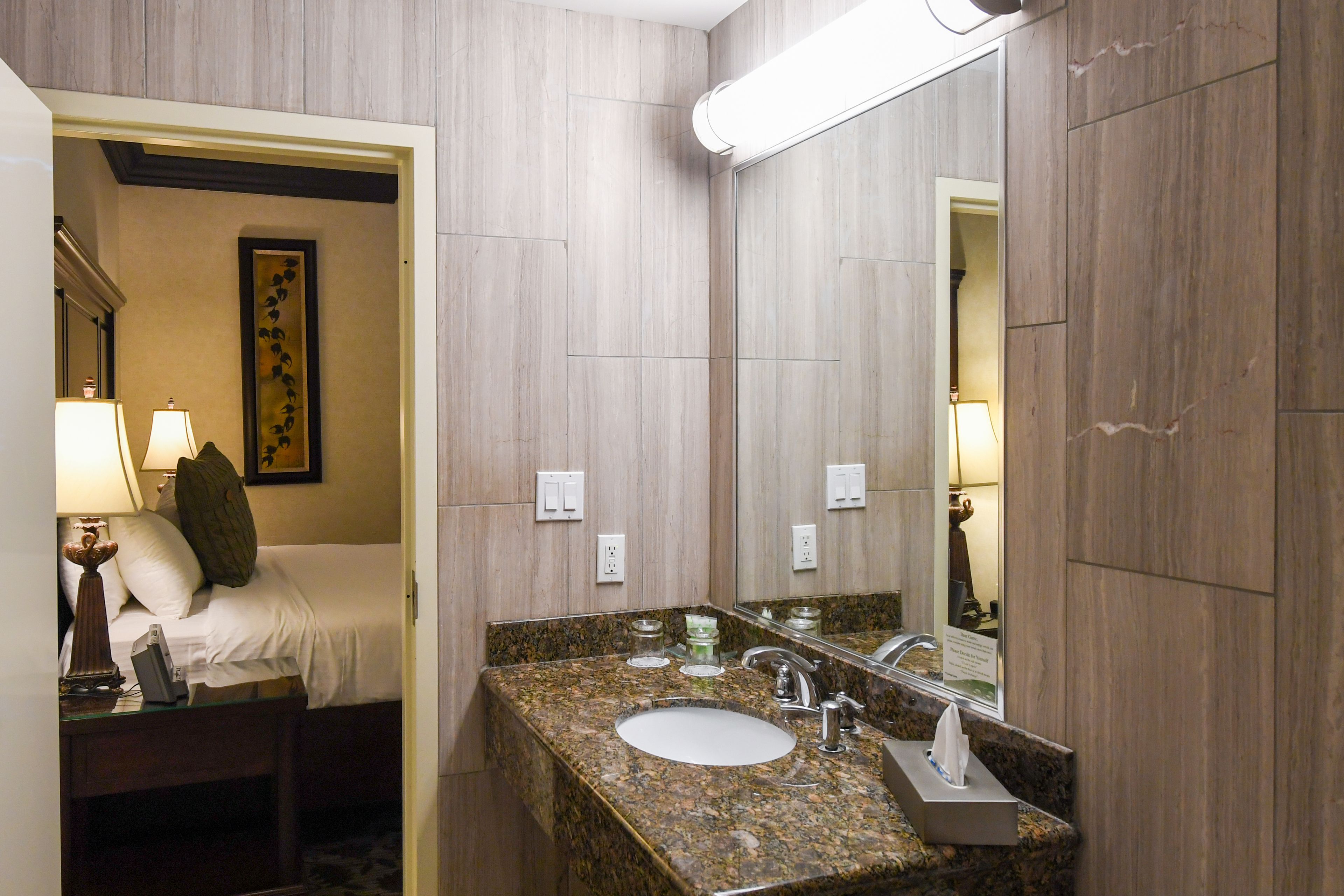 suite, 1 king bed with sofa bed | bathroom | free toiletries, hair dryer, towels, soap
