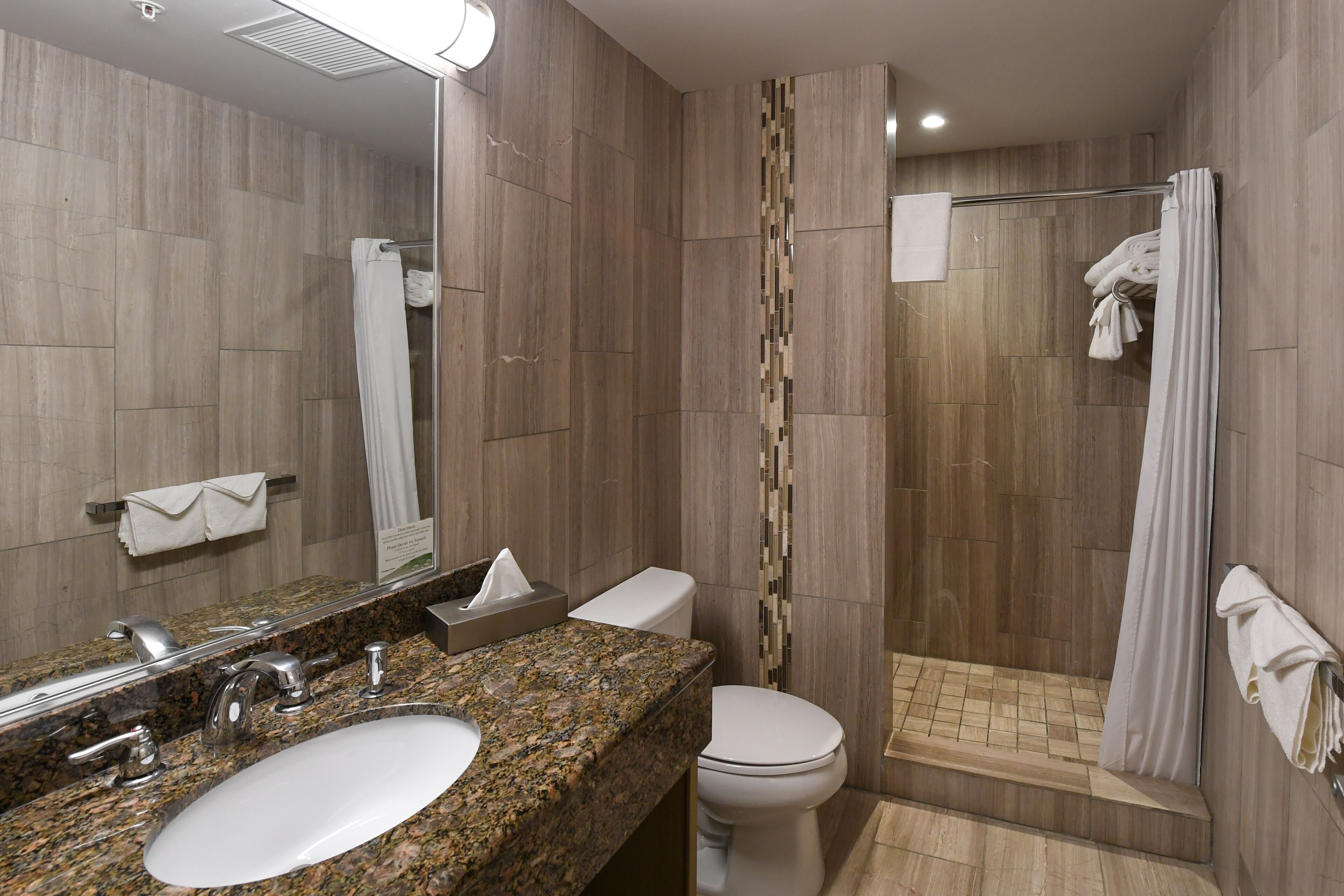 suite, 1 king bed with sofa bed | bathroom | free toiletries, hair dryer, towels, soap