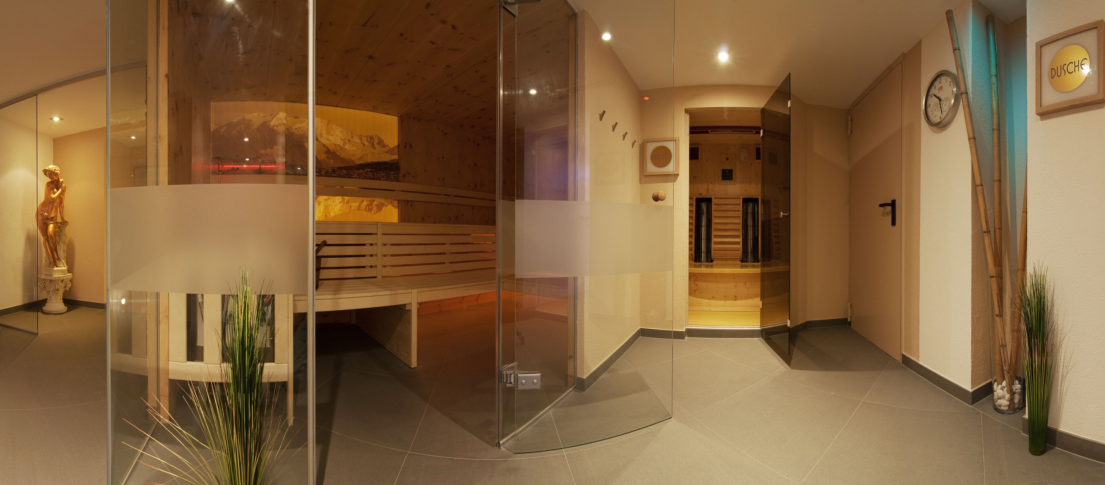 outdoor treatment area, sauna, hot tub, steam room, body treatments
