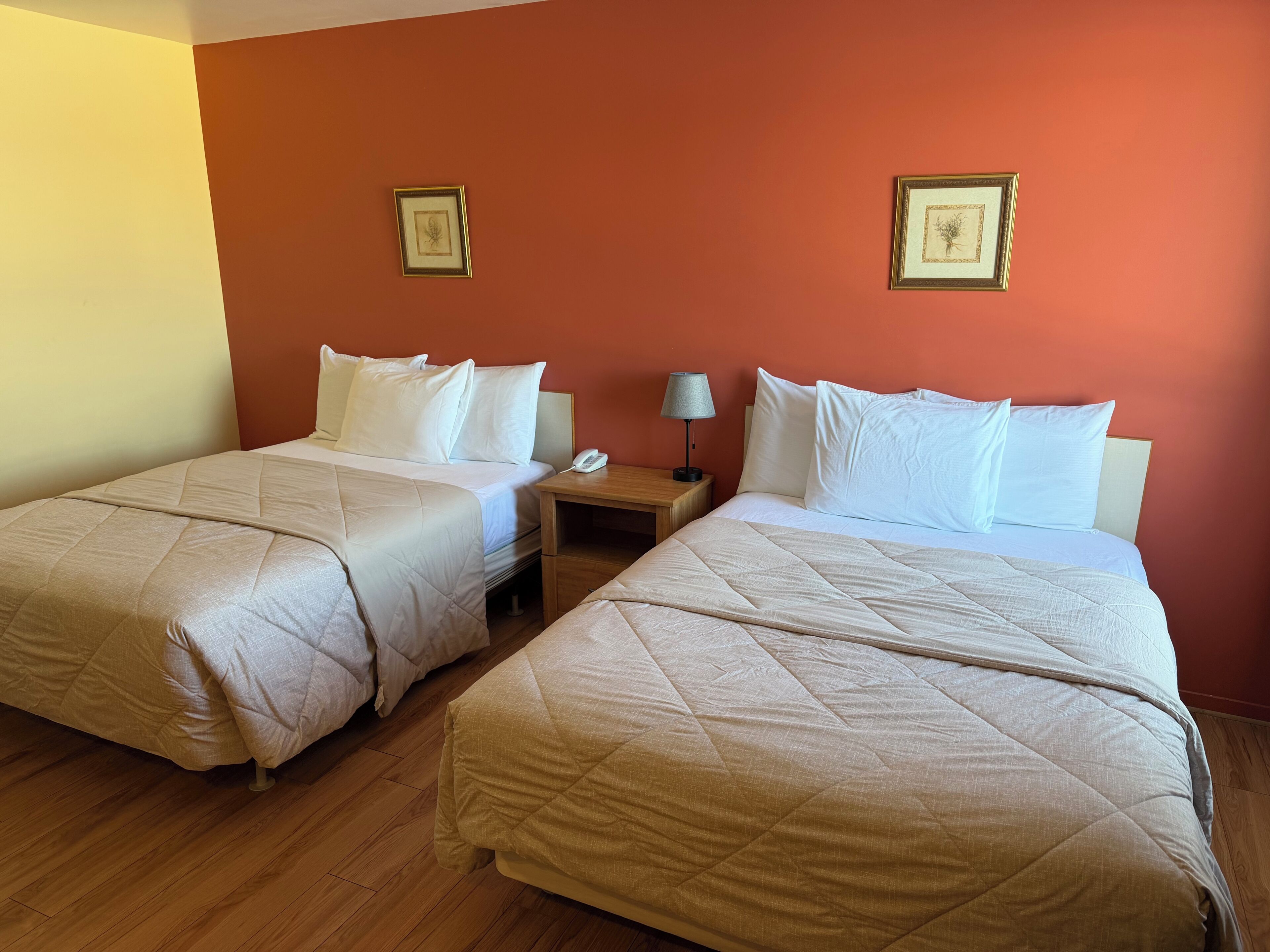 Standard Room, 2 Double Beds | Living area | LCD TV