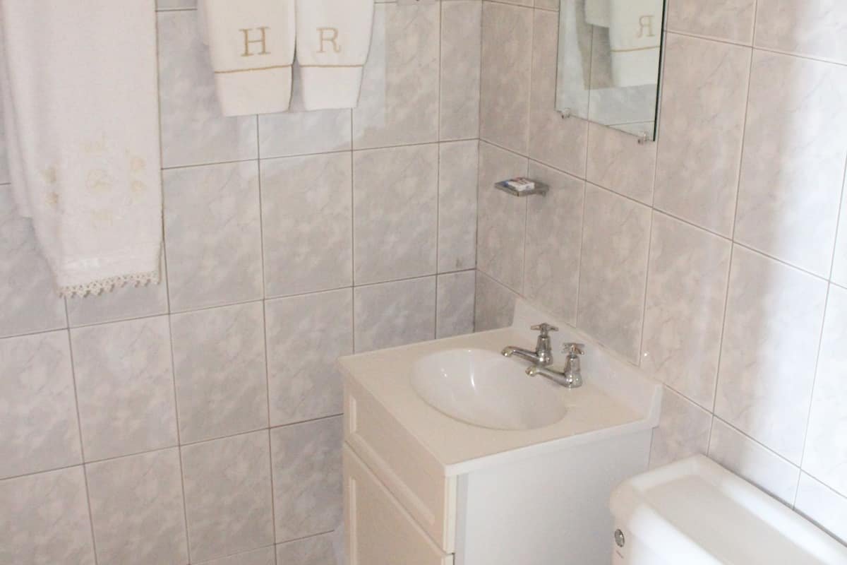 shower, rainfall showerhead, free toiletries, hair dryer