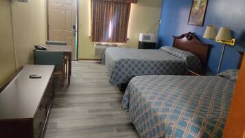 Standard Room, 2 Queen Beds | Desk, iron/ironing board, free WiFi, bed sheets