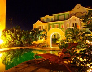 Front of property – evening/night