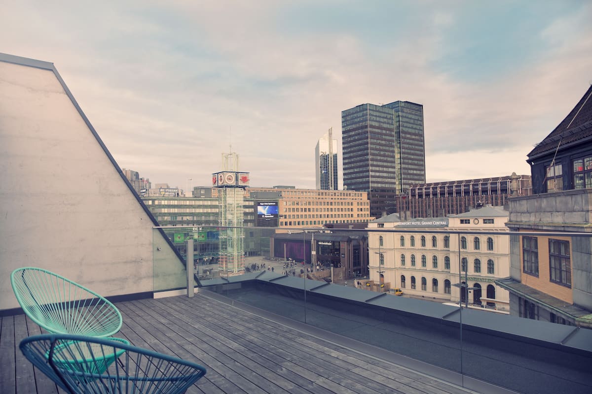 Udsigt fra balkon