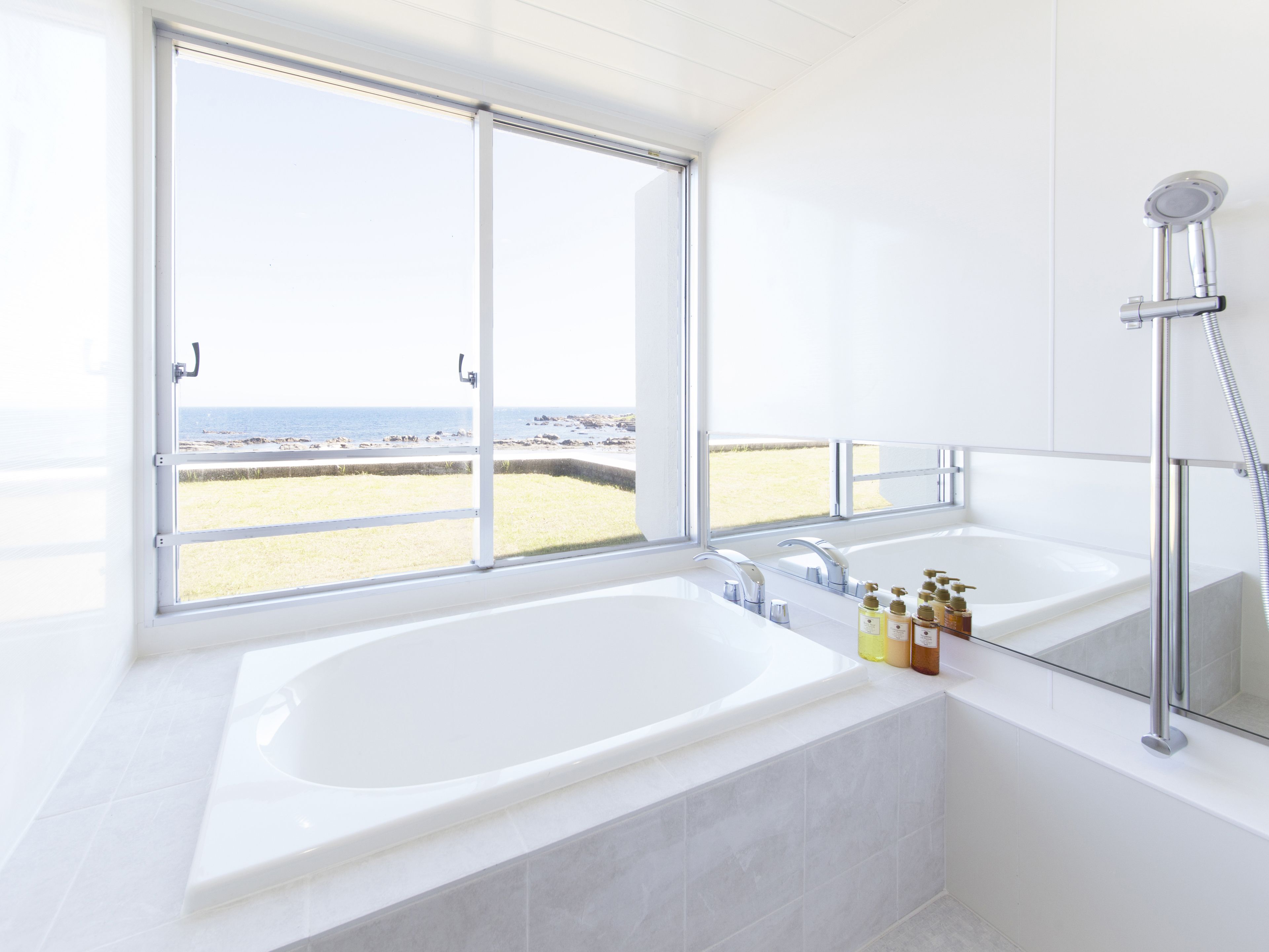 free toiletries, hair dryer, slippers, bidet