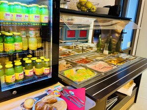 Daily buffet breakfast (EUR 14 per person)