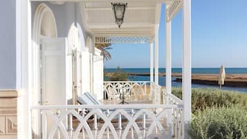 Vue sur la plage/lâocĂ©an